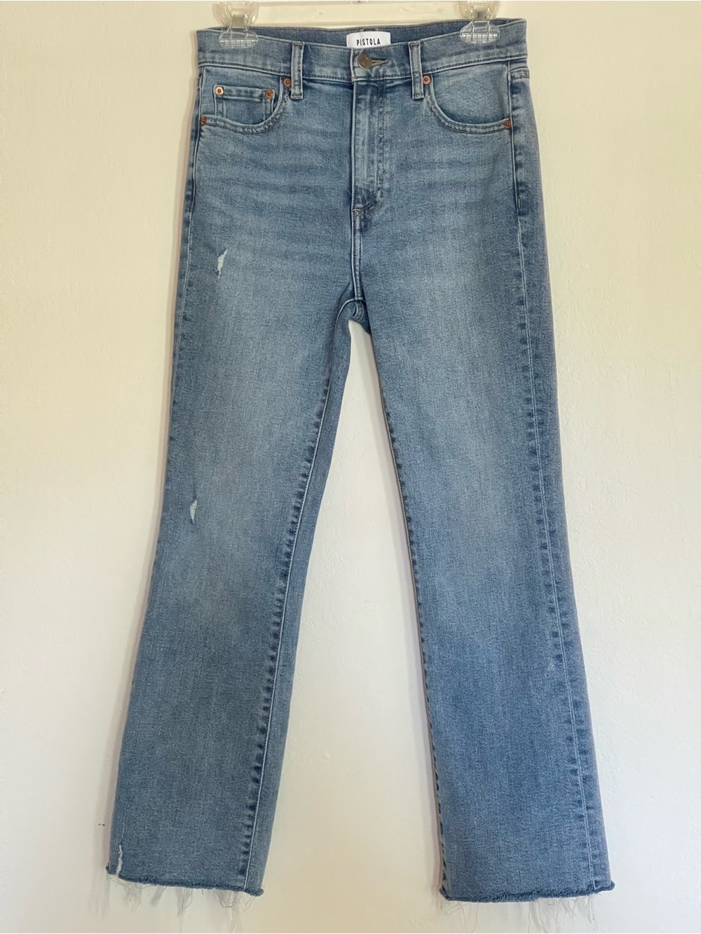 Pistola Lennon High Rise Crop Boot Cut Jeans Zuma Wash Size 26